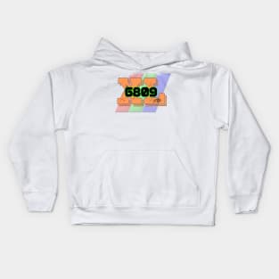 XL Block background Kids Hoodie